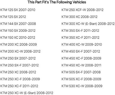 لوحة أرقام أمامية Acerbis باللون الأبيض لـ KTM 200 XC 2008-2009 in Saudi Arabia
