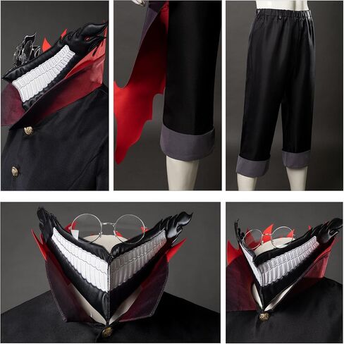 Cosfun Mens Anime Okarun Cosplay Costume with Mask Full Outfits for Halloween in Saudi Arabia