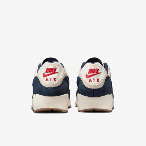 Nike Air Max 90 Premium Men's Shoes (Pale Ivory/Thunder Blue/Sail/Light Khaki) in Saudi Arabia