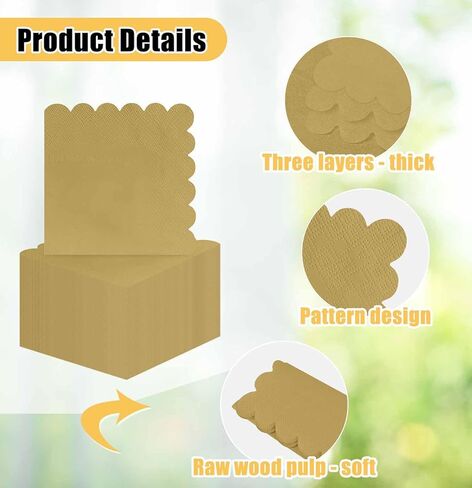 50 Pieces 3-ply Light Pink Napkins Disposable Folded 5 x 5 Inches Scalloped Cocktail Napkins Paper Napkins for Dinner Wedding Birthday Party Pink Dessert Napkins in Kuwait