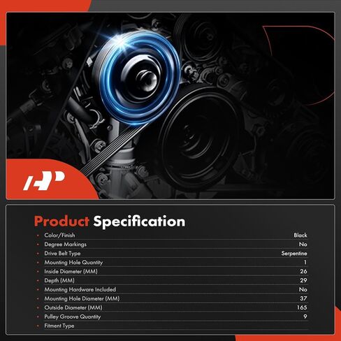 A-Premium Engine Harmonic Balancer Crankshaft Pulley Compatible with Ford Focus 2012 2013 2014 2015 2016, 2.0L in Saudi Arabia
