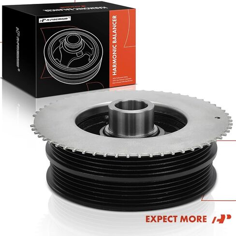 A-Premium Engine Harmonic Balancer Crankshaft Pulley Compatible with Ford Focus 2012 2013 2014 2015 2016, 2.0L in Saudi Arabia
