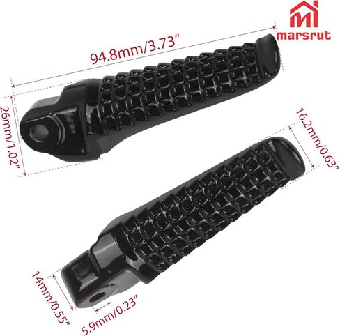 GSXR 750 Accessories, DRZ400SM Rear Foot Pegs Fits for Suzuki GSXR 600, DR-Z400SM, SV650, TL1000R, GSF600, TL1000S, DR-Z400S, Motorcycle Rear Footrests, Passenger Foot Rest, Black in Saudi Arabia
