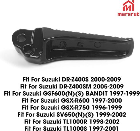 GSXR 750 Accessories, DRZ400SM Rear Foot Pegs Fits for Suzuki GSXR 600, DR-Z400SM, SV650, TL1000R, GSF600, TL1000S, DR-Z400S, Motorcycle Rear Footrests, Passenger Foot Rest, Black in Saudi Arabia