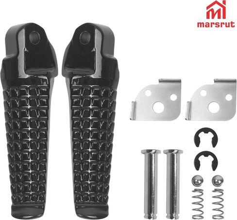 GSXR 750 Accessories, DRZ400SM Rear Foot Pegs Fits for Suzuki GSXR 600, DR-Z400SM, SV650, TL1000R, GSF600, TL1000S, DR-Z400S, Motorcycle Rear Footrests, Passenger Foot Rest, Black in Saudi Arabia