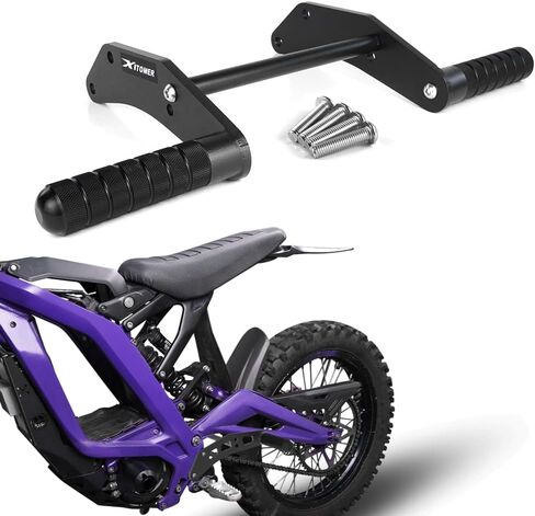Xitomer مساند قدم خلفية قفص فرعي مناسب لـ Sur-Ron Light Bee X/Sur S/Sur X/Sur L1E/ Segway X160 X260 قفص فرعي فولاذي للركاب وواقي للدراجة الترابية دراجة كهربائية سوداء in Saudi Arabia