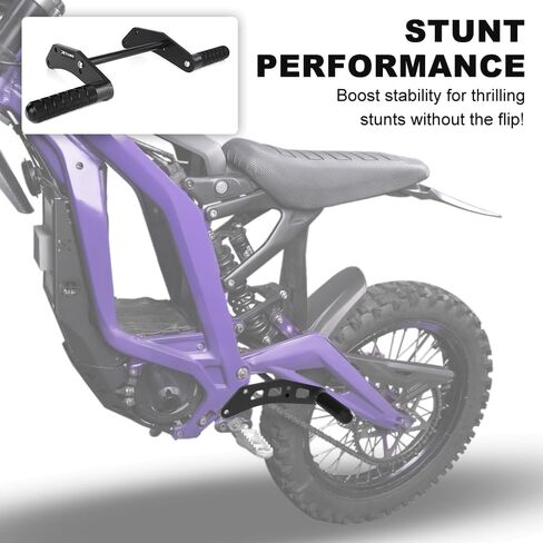 Xitomer مساند قدم خلفية قفص فرعي مناسب لـ Sur-Ron Light Bee X/Sur S/Sur X/Sur L1E/ Segway X160 X260 قفص فرعي فولاذي للركاب وواقي للدراجة الترابية دراجة كهربائية سوداء in Saudi Arabia