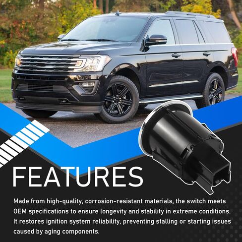 مفتاح تشغيل الإشعال، مجموعة زر إيقاف الضغط المتوافقة مع 2015-2020 Ford Edge Expedition Explorer F150 F250SD F350SD Fusion يستبدل DG9T-14C376-ADW DG9T14C376ADW in Saudi Arabia