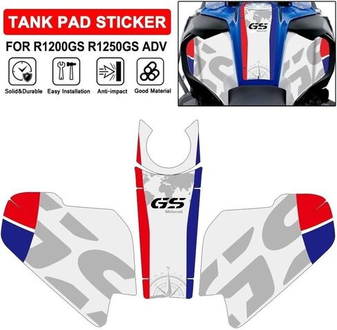 Gas Tank Protector Anti-Scratch Motorcycle Tank Pad Sticker Protector Decals For B&MW R1200GS R1250GS Adventure 2013-2023 GSA R1200 R1250 GS LC ADV in Kuwait