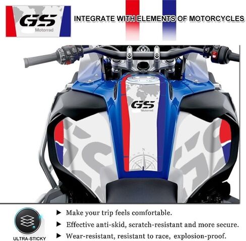 Gas Tank Protector Anti-Scratch Motorcycle Tank Pad Sticker Protector Decals For B&MW R1200GS R1250GS Adventure 2013-2023 GSA R1200 R1250 GS LC ADV in Kuwait