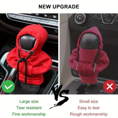 Car Gear Shift Hoodie, Knob Cover Stick Protector, Funny Gear Shift Hoodie Decoration for Most Manual Shift Knobs (Random Colour) in Saudi Arabia