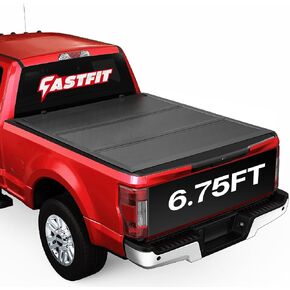 غطاء تونيو للشاحنة من الألومنيوم قابل للسحب لـ 2017-2025 Ford F250 / F350 SuperDuty 6.75FT Bed (82 ") | تصميم مزدوج القفل، أسود غير لامع، مقاوم للماء وشديد التحمل in Kuwait