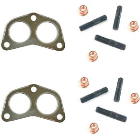 Exhaust Manifold to Pipe Gaskets + Studs + Nuts Set for Land Rover Discovery + Range Rover Classic by Allmakes 4x4 in Saudi Arabia