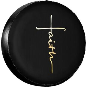 KATAKU Faith Cross, Christian, Jesus Spare Tire Cover 17" Wheel Protectors Weatherproof Compatible With Jeep Rv Trailer Truck in Saudi Arabia