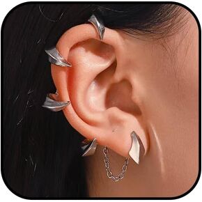 Gothic Dragon Ear Cuff Dragon Claw Goth Earring for Women Vintage Punk Devil Earrings Cartilage Ear Wrap Earrings Halloween Jewelry in Saudi Arabia
