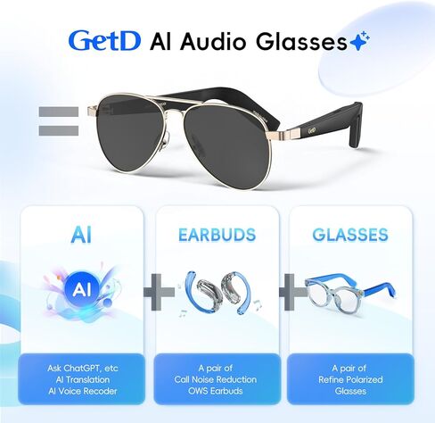 نظارات بلوتوث ذكية للمساعدة الصوتية في السيارات، والمكالمات والرسائل النصية بدون استخدام اليدين in Kuwait