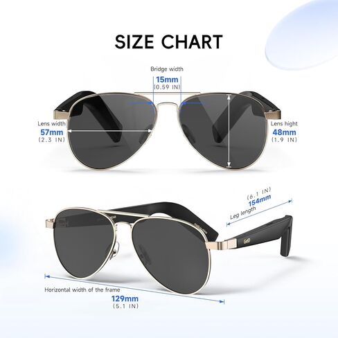 نظارات بلوتوث ذكية للمساعدة الصوتية في السيارات، والمكالمات والرسائل النصية بدون استخدام اليدين in Kuwait