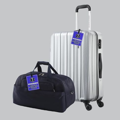 Medical Equipment Luggage Tags- 2 Pack Multi Functional Medical Device Luggage Tags for Medical Bags Medical ID Tags and Medical Alert Tags Bright Design for Easy Identification and Flying in Saudi Arabia