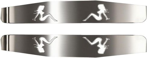 4 Pcs 24" Stainless Steel Heavy Duty Mud Flap Weights with Backing Plate Universal, for Semi Truck Mudflap Mirrored Weights with Backing Plate and Install Screw in Saudi Arabia