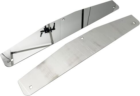 4 Pcs 24" Stainless Steel Heavy Duty Mud Flap Weights with Backing Plate Universal, for Semi Truck Mudflap Mirrored Weights with Backing Plate and Install Screw in Saudi Arabia