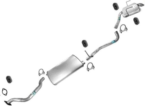 Replacement Parts for a Single Exhaust System For 2009 2010 2011 2012 2013 2014 2015 2016 2017 3.6L Chevrolet Traverse LS LT in Saudi Arabia