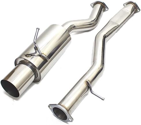 REV9 CB-078 طقم عادم من الفولاذ المقاوم للصدأ ذو طرف واحد مقاس 4 بوصة متوافق مع Nissan 350Z (Z33) 2003-2009 جميع الديكورات in Saudi Arabia