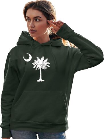 Go All Out South Carolina Flag Palmetto Moon Logo Carolinian Mens Women Youth Sweatshirt Hoodie in Saudi Arabia