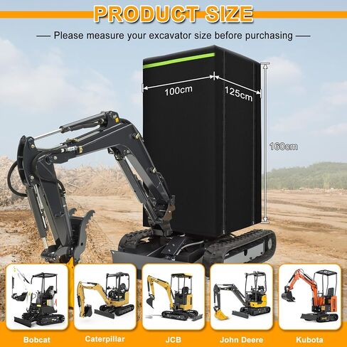 Mini Excavator Cab Cover Compatible with Kubota KX018-4, CAT Next Gen 301.8, CAT Next Gen 302, JCB 19C+19CE, 600D Oxford Waterproof Cover Sun Frost Protection in Saudi Arabia