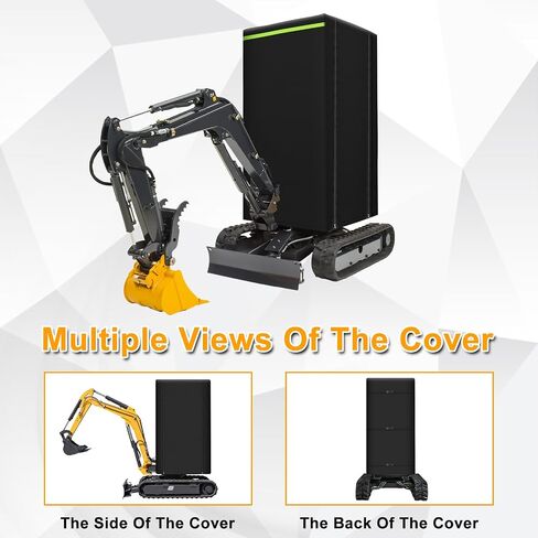 Mini Excavator Cab Cover Compatible with Kubota KX018-4, CAT Next Gen 301.8, CAT Next Gen 302, JCB 19C+19CE, 600D Oxford Waterproof Cover Sun Frost Protection in Saudi Arabia