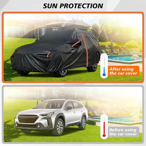 Cover for Subaru Outback, Cover for Outback, Custom Fit Outback Cover 2000-2025, Waterproof All Weather Protection, SUV Cover UV Sun Dust Snow Hail Resistant with Door Zipper&Reflective Strips in Saudi Arabia