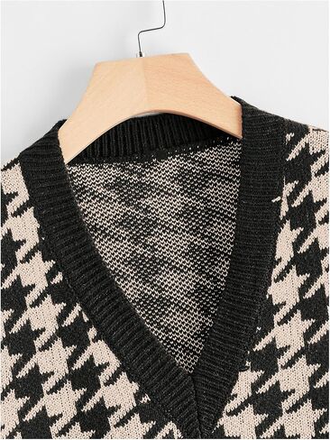 Women's Preppy Sweater Vests V Neck Knit Pullover Tank Tops Fall Outfits in Saudi Arabia