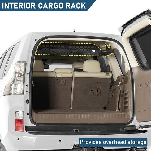 Hooke Road GX460 Rear Trunk Cargo Rack MOLLE Panel for 2010-2023 Lexus GX460, Lightweight Steel Cargo Basket Tray Overland Trip Camping Accessories in Saudi Arabia