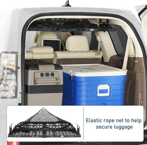 Hooke Road GX460 Rear Trunk Cargo Rack MOLLE Panel for 2010-2023 Lexus GX460, Lightweight Steel Cargo Basket Tray Overland Trip Camping Accessories in Saudi Arabia