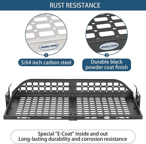 Hooke Road GX460 Rear Trunk Cargo Rack MOLLE Panel for 2010-2023 Lexus GX460, Lightweight Steel Cargo Basket Tray Overland Trip Camping Accessories in Saudi Arabia