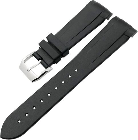 حزام ساعة مطاطي 22 مم من السيليكون لسوار Tudor Heritage Black Bay Pelagos المقاوم للماء (اللون: أسود قابل للطي، الحجم: 22 مم) in Kuwait