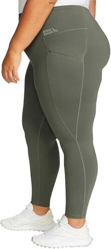 Eddie Bauer Women's Comfort Stretch Moisture Wicking Trail Legging Tight with Pockets in Saudi Arabia
