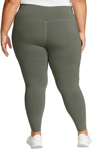 Eddie Bauer Women's Comfort Stretch Moisture Wicking Trail Legging Tight with Pockets in Saudi Arabia
