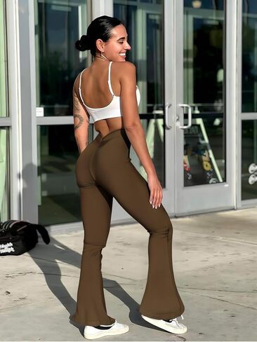 High-Waisted Yoga Pants for Women with Butt Lifting Compression Workout Leggings for Running Gym Fitness in Saudi Arabia
