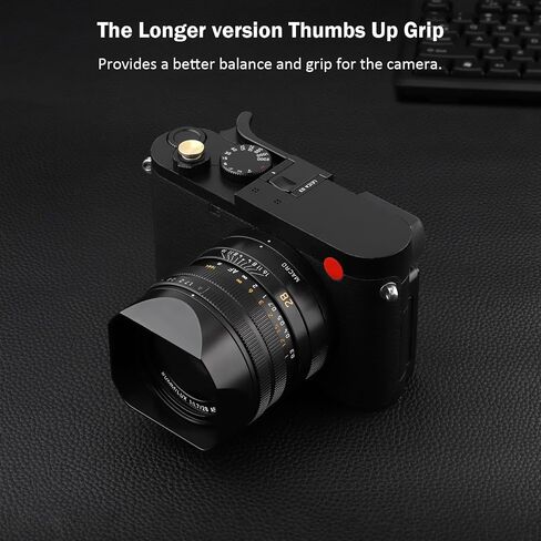Haoge Metal Thumb Up Grip for Leica Q3 Camera Support Handgrip Accessories THB-Q3W Hot Shoe Thumb Up Rest in Saudi Arabia