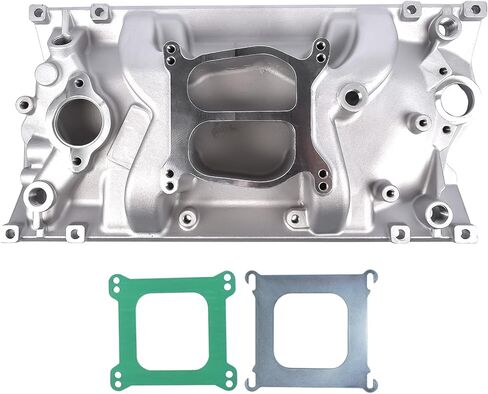 Carbureted Dual Plane Intake Manifold Replacement for Chevy Small Block Vortec Engine V8 5.0L/305 V8 5.7L/350 1996-2002 2007 in Saudi Arabia
