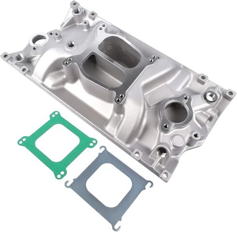 Carbureted Dual Plane Intake Manifold Replacement for Chevy Small Block Vortec Engine V8 5.0L/305 V8 5.7L/350 1996-2002 2007 in Saudi Arabia