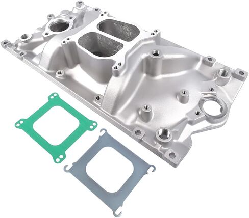 Carbureted Dual Plane Intake Manifold Replacement for Chevy Small Block Vortec Engine V8 5.0L/305 V8 5.7L/350 1996-2002 2007 in Saudi Arabia