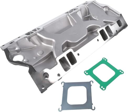 Carbureted Dual Plane Intake Manifold Replacement for Chevy Small Block Vortec Engine V8 5.0L/305 V8 5.7L/350 1996-2002 2007 in Saudi Arabia