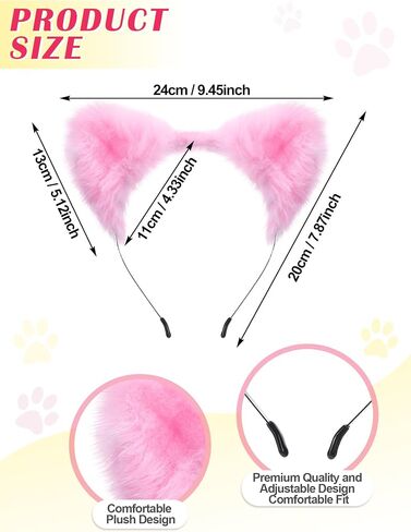 7 Pcs Halloween Hedgehog Costume Accessories Vibrant Pink Haired Hedgehog Cosplay Set Pink Wig Red Headband, Plush Ears & Gloves Gold Wristband for Adults Halloween Cosplay Party in Saudi Arabia