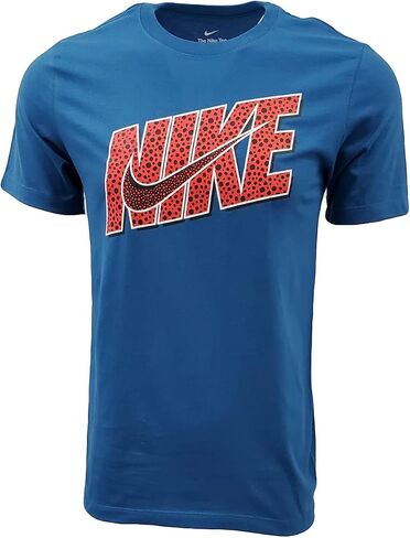 Nike Men's Swoosh Air Metallic Graphic Tee, Grey/Silver, Small in Saudi Arabia