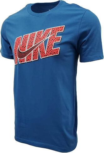 Nike Men's Swoosh Air Metallic Graphic Tee, Grey/Silver, Small in Saudi Arabia