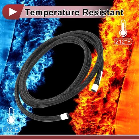 1 قطعة 3/16 "خط الوقود خرطوم 3ft خرطوم مكنسة السيارات الأسود NPR المطاط ، خرطوم الوقود النايلون مضفر in Saudi Arabia