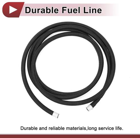 1 قطعة 3/16 "خط الوقود خرطوم 3ft خرطوم مكنسة السيارات الأسود NPR المطاط ، خرطوم الوقود النايلون مضفر in Saudi Arabia