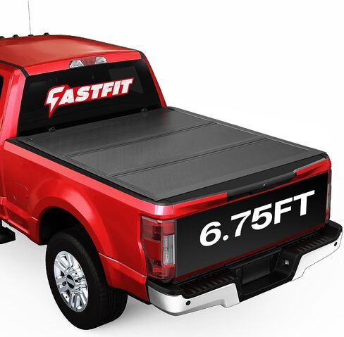 غطاء تونيو للشاحنة من الألومنيوم قابل للسحب لـ 2017-2025 Ford F250 / F350 SuperDuty 6.75FT Bed (82 ") | تصميم مزدوج القفل، أسود غير لامع، مقاوم للماء وشديد التحمل in Kuwait