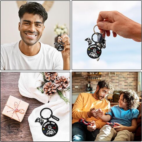 Video Game Gifts Keychain, Gamer Keyring Controller Metal Charm, Fun Gaming Key Chain Gift for Boys Game Players Lover Teens in Saudi Arabia